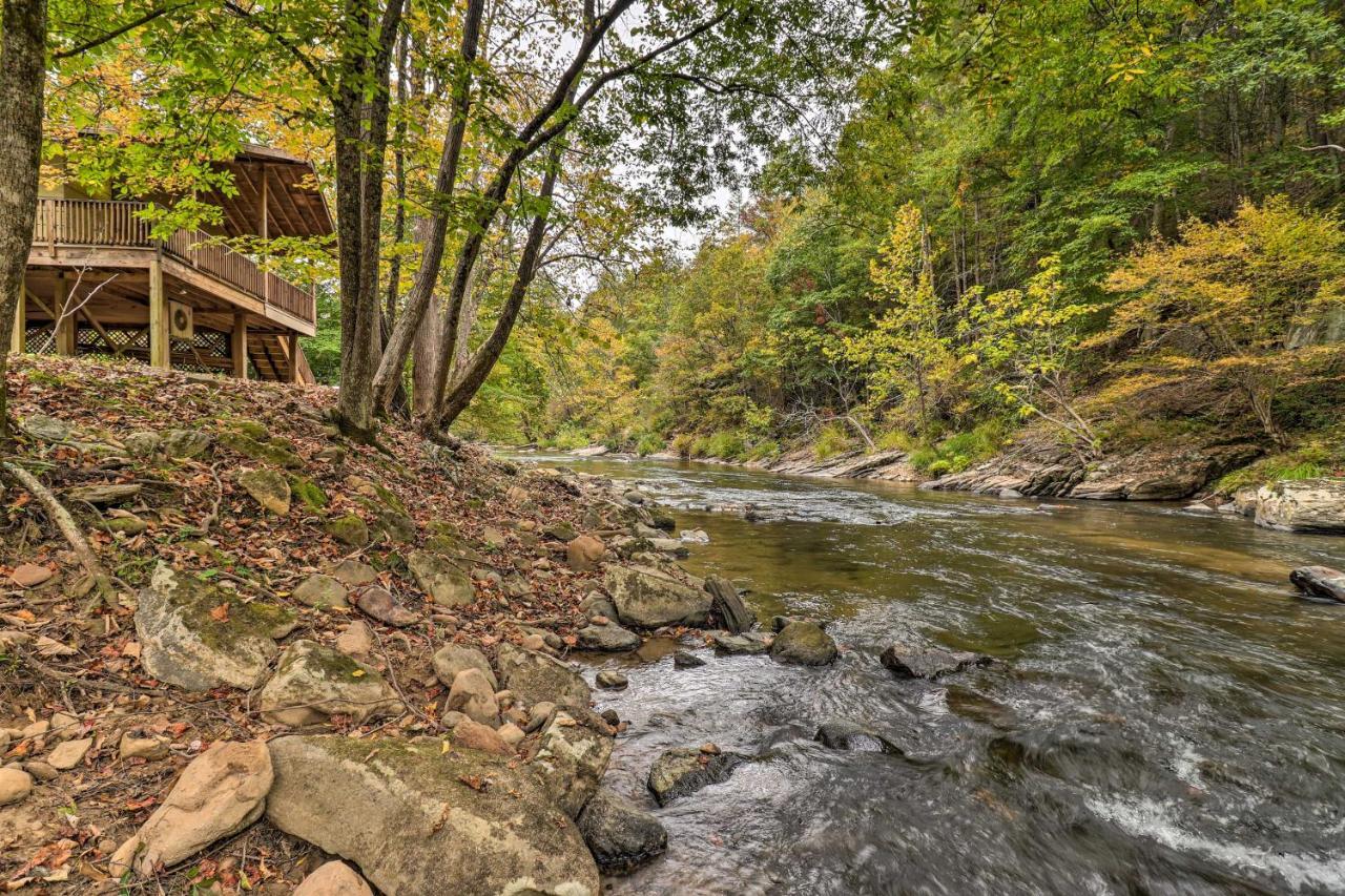 Creekside Retreat With Deck, 18 Miles To Wolf Ridge Villa Weaverville Exteriör bild