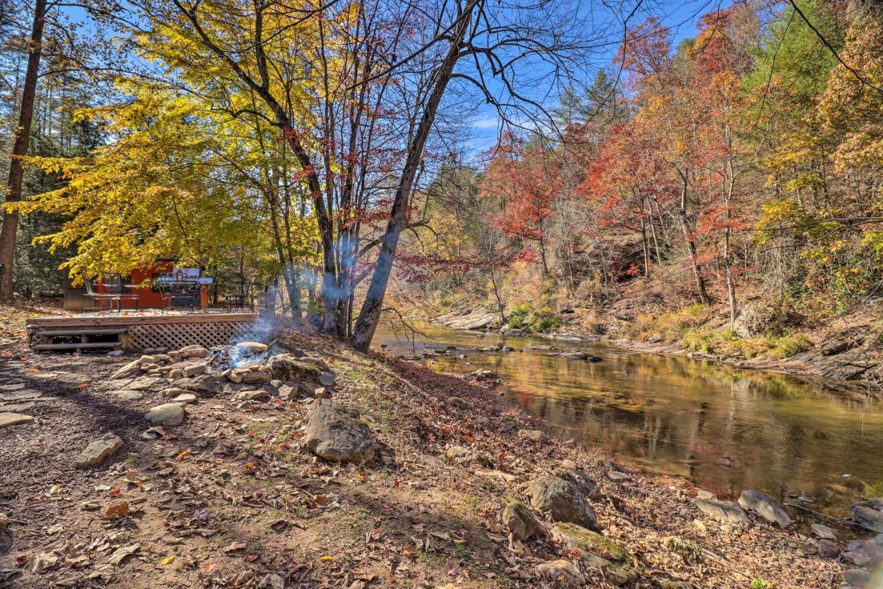 Creekside Retreat With Deck, 18 Miles To Wolf Ridge Villa Weaverville Exteriör bild